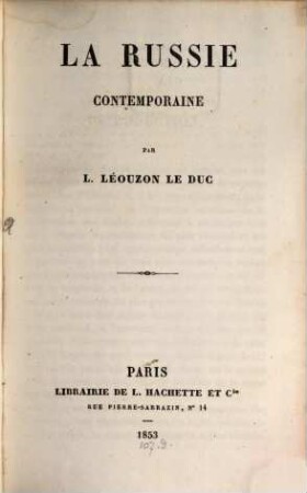 La Russie contemporaine