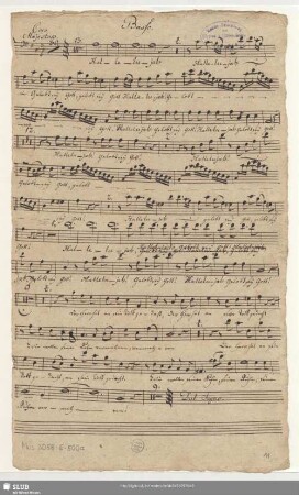 Basso. [nur Coro]
