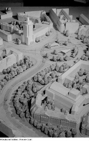 Modell des Stadtzentrums