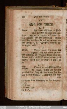 XVII Von den rennen.