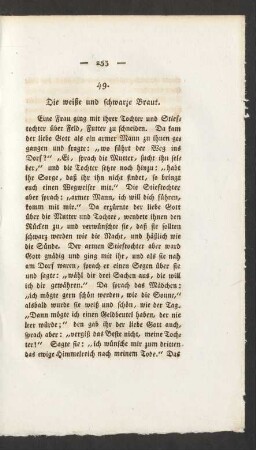49. Die weiße und schwarze Braut.
