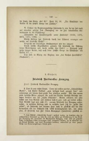 5. Einheit. Friedrich Barbarossas Kreuzzug