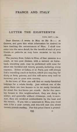 Letter the eighteenth