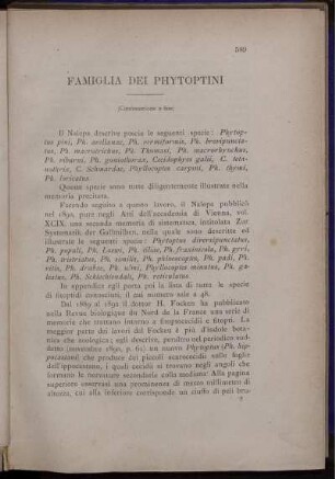 Famiglia Dei Phytiptini