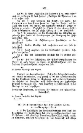 Rechtsgrundsätze des Königlichen Oberverwaltungsgerichtes : [G. Oeffentliches Volksschulwesen]