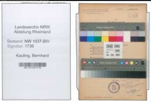 Entnazifizierung Bernhard Kauling , geb. 24.03.1894 (Heilpraktiker)
