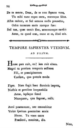 TEMPORE SAPIENTER VTENDVM.