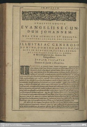 Analysis Logica Evangelii Secundum Johannem: Una Cum Scholiis Et Observationibus Locorum Doctrinae