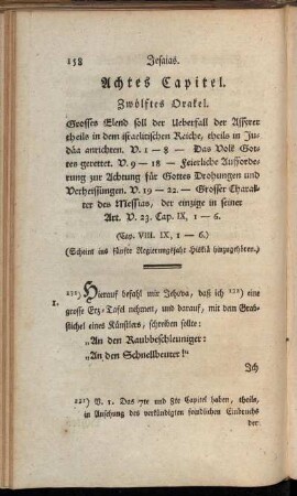 Achtes Capitel. Zwölftes Orakel