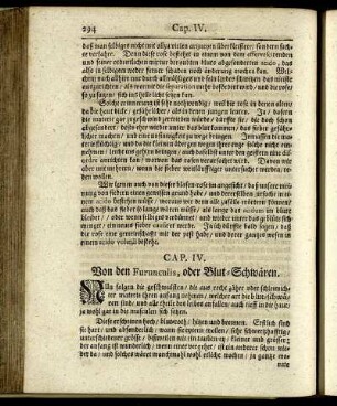 CAP. IV. Von den Furunculis, oder Blut-Schwären.
