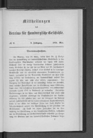 No. 7, 1879. Mai