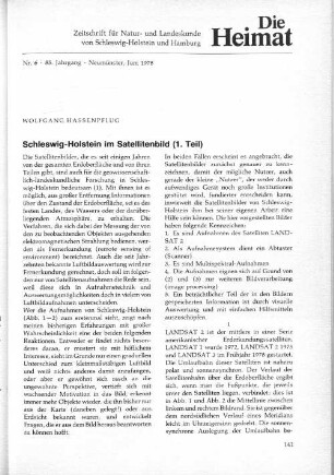Nr. 6. 85. Jahrgang. Neumünster, Juni 1978.
