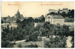 Pirna. Stadtkirche und Schloss