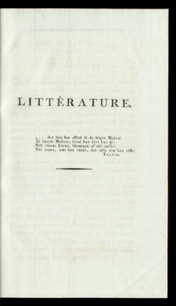 Littérature.