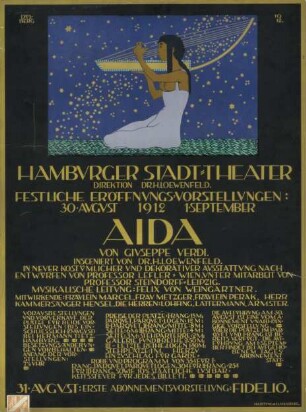 Hamburger Stadttheater. Aida von Giuseppe Verdi