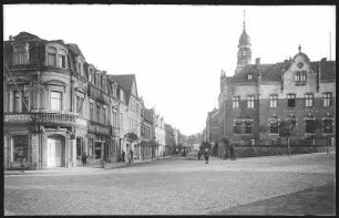 Olbernhau. Albertstraße mit Post