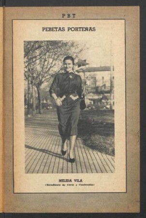 Nelida Vila (estudiante de corte y confección) - [Fotografía] : Pebetas porteñas