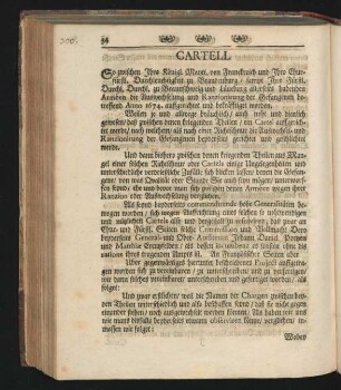 Cartell ... 1674.