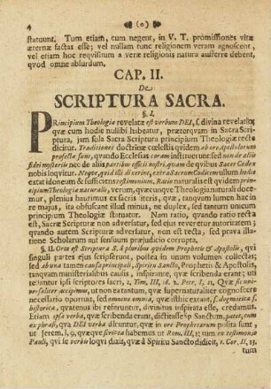 Cap. II. De Scriptura Sacra.