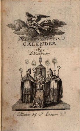 Historischer Calender. 1792