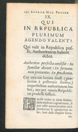 IX. Qui In Republica Plurimum Agendo Valent?