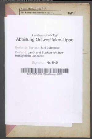Erblasser: Klostermann, Johanne Marie, geb. Ostermann: