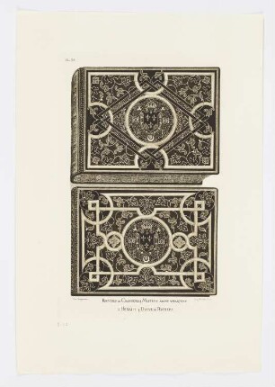 Recueils de chansons & motets ayant appartenu a Henri II & Diane de Poitiers, Blatt 38 der Folge "Geschichte der Bibliophilie"