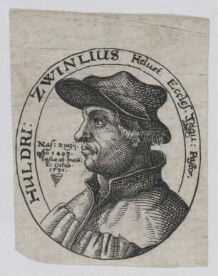 Bildnis des Huldri Zwinglius