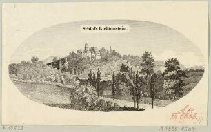 Schloss Lichtenstein im Westerzgebirge in Sachsen von Südwesten