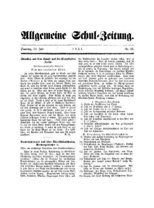 Nachrichten aus und über Kleinkinderschulen, Rettungshäuser etc.