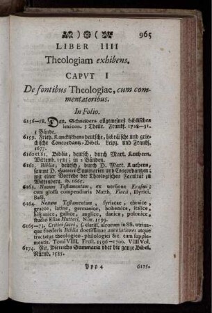 Liber IIII Theologiam exhibens.