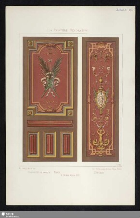 No. 56 Chambre De Travail Porte Panneau ( Genre Louis XIII)