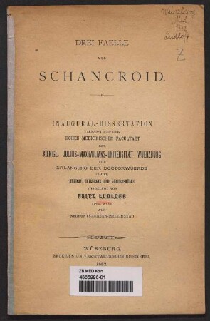 Drei Faelle von Schancroid