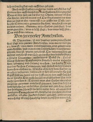 Von zweyerley Antichristen.