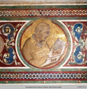 Maestà : Rahmenfiguren