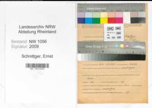 Entnazifizierung Ernst Schnittger , geb. 04.11.1912 (Arbeiter)