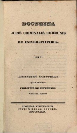 Doctrina iuris criminalis communis de universitatibus