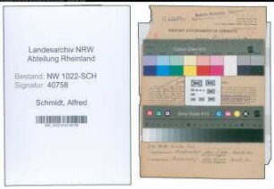 Entnazifizierung Alfred Schmidt , geb. 22.06.1909 (Zugschaffner)