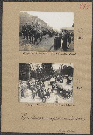 Gefangene Russen auf dem Marsche nach Lublin