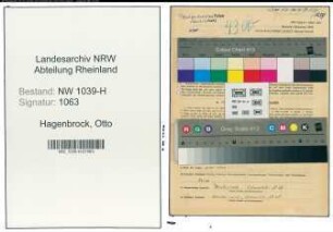 Entnazifizierung Otto Hagenbrock , geb. 11.12.1900 (Polizist)