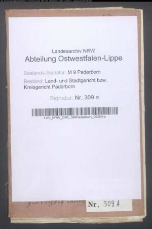 Ehe- und Erbvertrag zwischen Gutsbesitzer Freiherr Max v. Kleinsorgen auf Schüren und Friederike v. Schlechtendal zu Paderborn