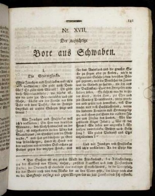 No. XVII. [Den 2ten Oktober 1799.]