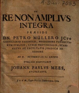 De re non amplius integra