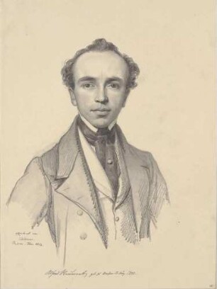 Bildnis Reumont, Alfred von (1808-1887), Diplomat, Schriftsteller, Historiker