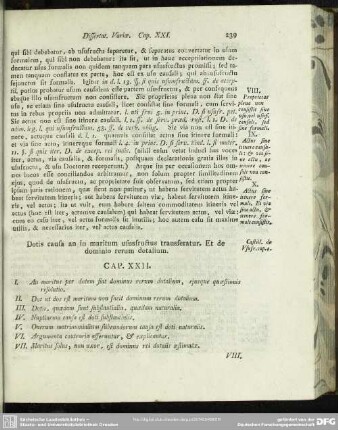Dotis causa an in maritum ususfructus transferatur. Et de dominio rerum dotalium. Cap. XXII