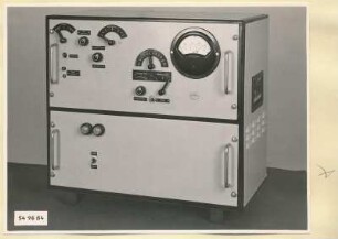Schmalbandmessverstärker Frontseite, Foto 1954