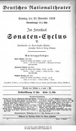 Sonaten-Cyclus