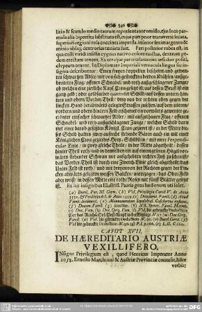 Caput XVII. De Haereditario Austriae Vexillifero