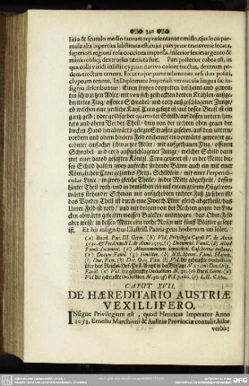 Caput XVII. De Haereditario Austriae Vexillifero
