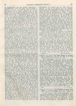 154-155 [Rezension] Clemen, Carl, Die Entstehung des Neuen Testaments. 2., neubearb. Aufl